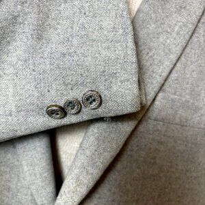 Pure Cashmere American Craftsmen 42 Sport Coat Gray Blazer Suit‎ Jacket USA VTG